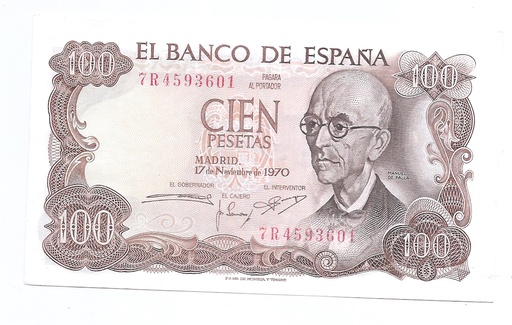 ESTADO ESPAÑOL AÑO 1970 DE 100 PTS