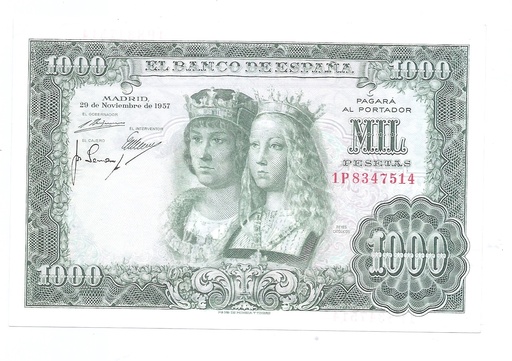ESTADO ESPAÑOL AÑO 1957 DE 1000 PTS