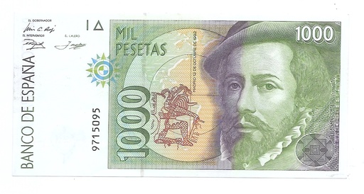 REINADO JUAN CARLOS I AÑO 1992 DE 1000 PTS
