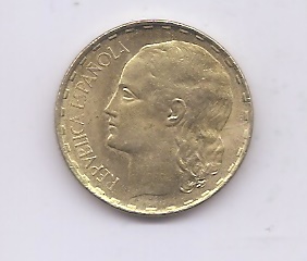 SEGUNDA REPUBLICA DEL AÑO 1937 DE 1 PESETA