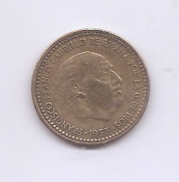 ESTADO ESPAÑOL (FRANCO) DEL AÑO 1953*61 DE 1 PESETA