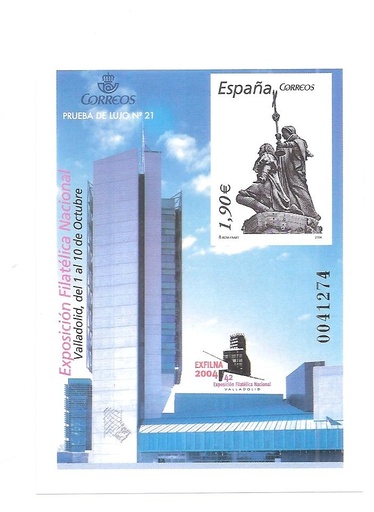 EXPOSICIÓN FILATÉLICA NACIONAL. EXFILNA 2004. PRUEBA Nº 84
