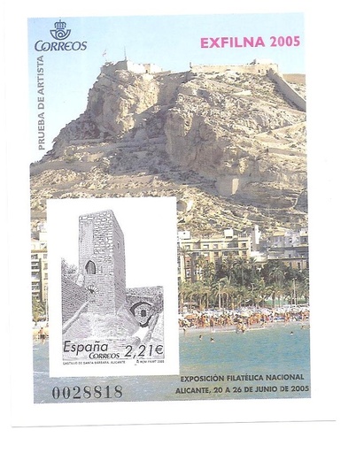 EXPOSICIÓN FILATÉLICA NACIONAL EXFILNA 2005. PRUEBA Nº 90