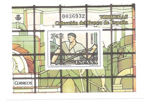 2007 VIDRIERAS DEL BANCO DE ESPAÑA . PRUEBA Nº 95
