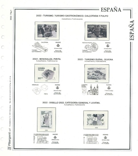 SUPLEMENTO ESPAÑA 2022 (montado en transparente o negro)