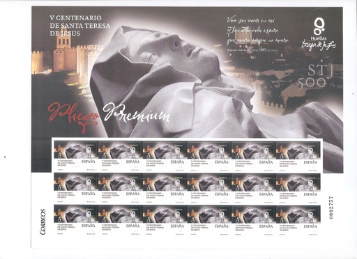 2015 Nº 15 V CENTENARIO DE SANTA TERESA DE JESÚS