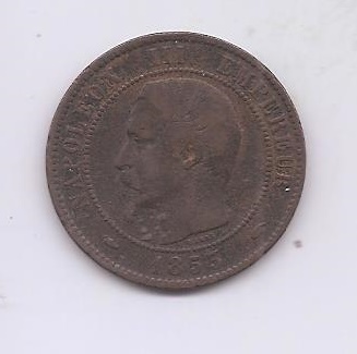 FRANCIA DEL AÑO 1853 DE 10 CENTIMOS