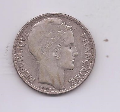 FRANCIA DEL AÑO 1933 DE 20 FRANCOS