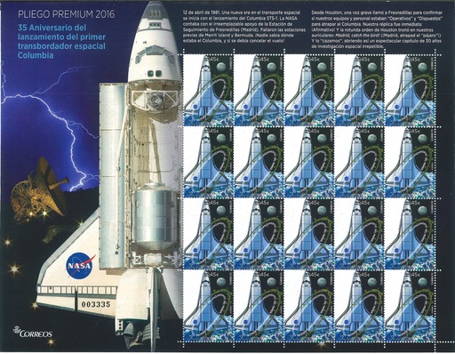 2016 Nº 33 35 ANIV. DEL LANZAMIENTO DEL TRANSBORDADOR ESPACIAL
