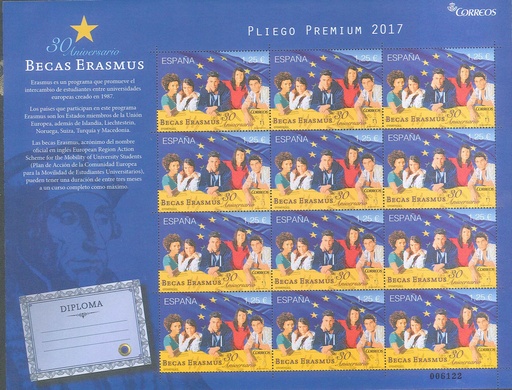 2017 Nº 54 EFEMÉRIDES. 30 ANIVERSARIO DE LAS BECAS ERASMUS