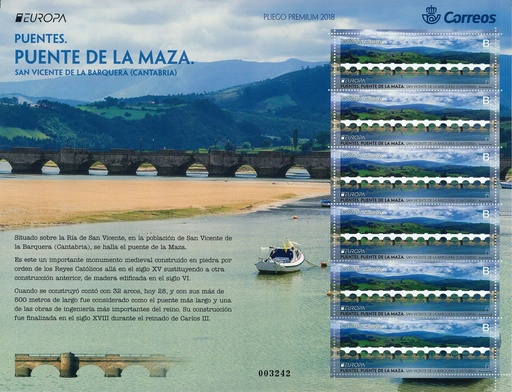2018 Nº 61 EUROPA PUENTES. PUENTE DE LA MAZA (SAN VICENTE DE LA BARQUERA, CANTABRIA)