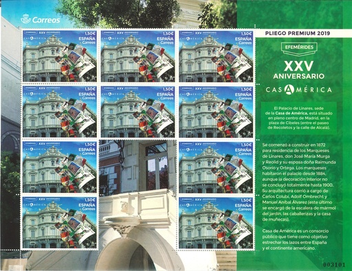 2019 Nº 80 EFEMÉRIDES. XXV ANIVERSARIO DE LA CASA DE AMÉRICA (1992-2017)