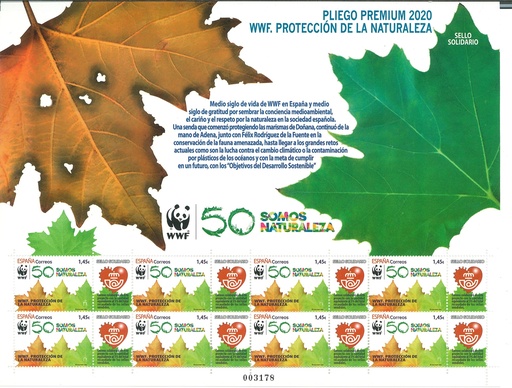 2020 Nº 89 SELLO SOLIDARIO. WWF. PROTECCION DE LA NATURALEZA