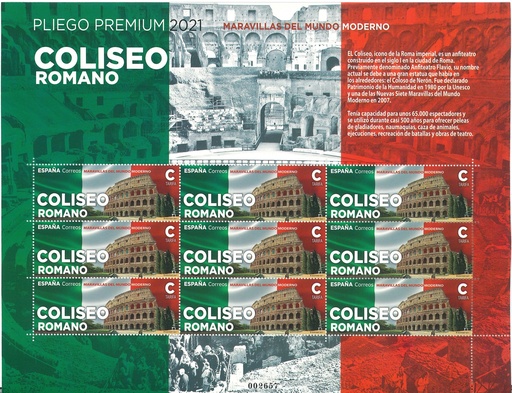 2021 Nº 100 MARAVILLAS DEL MUNDO MODERNO. COLISEO ROMANO