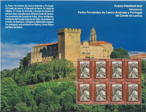 2021 Nº 112 PERSONAJES PEDRO FERNÁNDEZ DE CASTRO ANDRADE Y PORTUGAL CONDE DE LEMOS