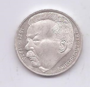 ALEMANIA FEDERAL DEL AÑO 1975 LETRA J DE 5 MARCOS