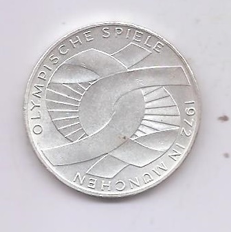 GERMANY YEAR 1972 LETTER D OF 10 MARKS