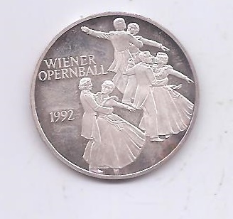 AUSTRIA DEL AÑO 1992 CASINO OPERA DE 100 SCHILLING