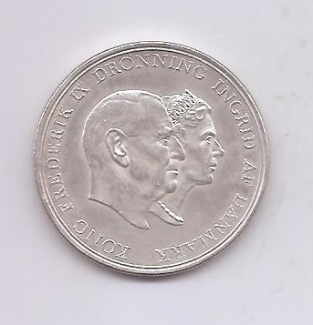 DANIMARCA 5 KRONER ANNO 1960