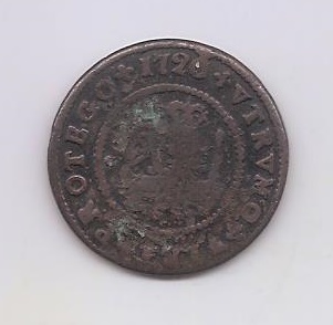 ESPAÑA FELIPE V DEL AÑO 1720 4 MARAVEDIES