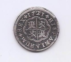 ESPAÑA FELIPE V DEL AÑO 1721 DE 1 REAL