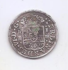 SPAIN FERDINAND VI 1756 1 REAL