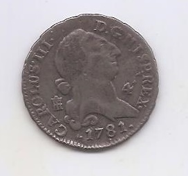 ESPAÑA CARLOS III DEL AÑO 1781 DE 4 MARAVEDIES