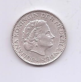 HOLANDA DEL AÑO 1958 DE 1 GULDEN