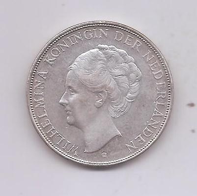 HOLANDA DEL AÑO 1937 DE 2 1/2 GULDEN