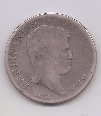 ITALIA DEL AÑO 1834 DE 120 GRANA