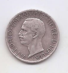 ITALIA DEL AÑO 1927 DE 5 LIRAS