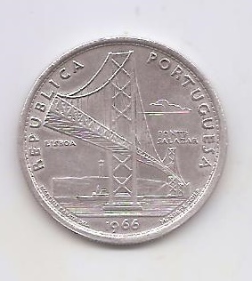 PORTUGAL DEL AÑO 1966 DE 20 ESCUDOS