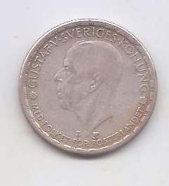 SUECIA DEL AÑO 1950 DE 1 KRONA TS