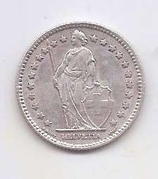 SUIZA DEL AÑO 1928 DE 1 FRANCO