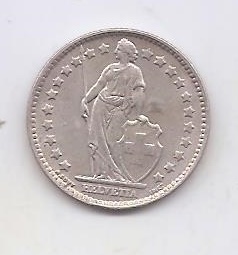 SUÏSSA DE L'ANY 1962 DE 1 FRANC