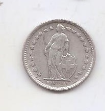 SUIZA DEL AÑO 1963 DE 1/2 FRANCO