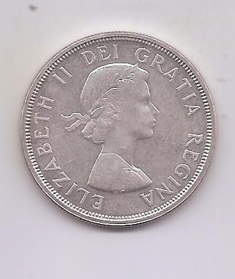 CANADA DEL AÑO 1964 DE 1 DOLAR