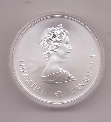 CANADA DEL AÑO 1974 DE 5 DOLARES