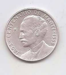 CUBA DEL AÑO 1953 DE 25 CENTAVOS