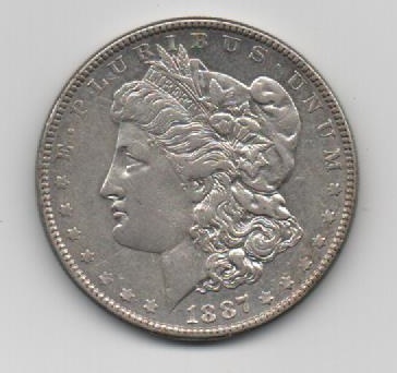 ESTADOS UNIDOS DEL AÑO 1887 DE 1 DOLAR