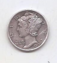 UNITED STATES 1919 1 DIME