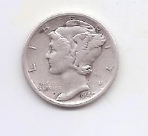 ESTADOS UNIDOS DEL AÑO 1940 DE 1 DIME