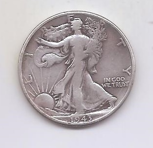 ESTADOS UNIDOS DEL AÑO 1943 DE 1/2 DOLAR