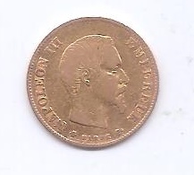 FRANCIA DEL AÑO 1859 DE 10 FRANCOS