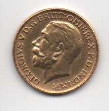 GRAN BRETAÑA DEL AÑO 1925 DE 1 LIBRA