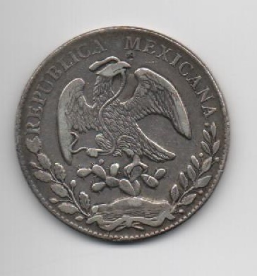 MÉXICO DO ANO 1868 DE 8 REALES