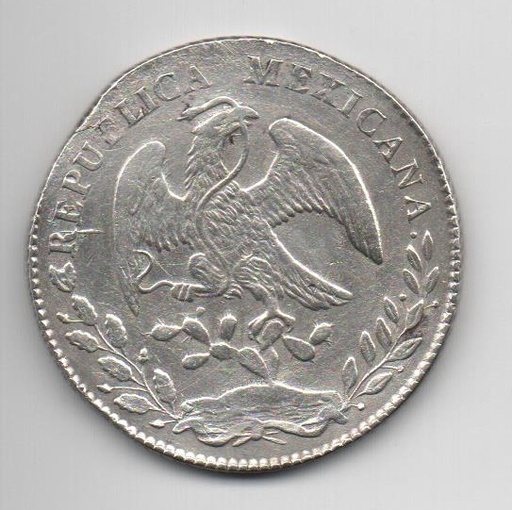 MEXICO DEL AÑO 1877 DE 8 REALES