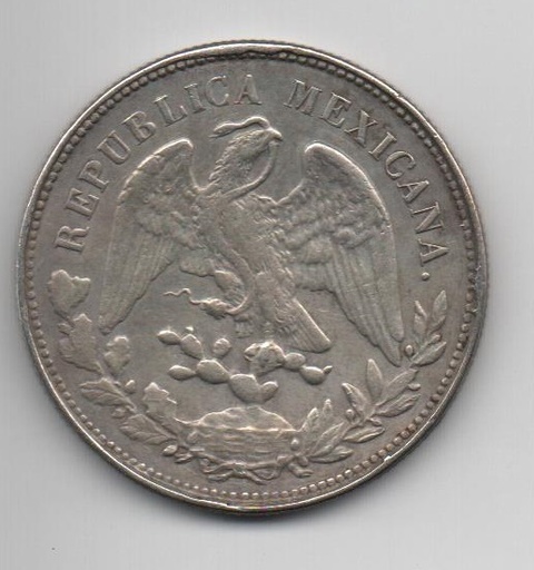 MEXICO DEL AÑO 1900 DE 8 REALES