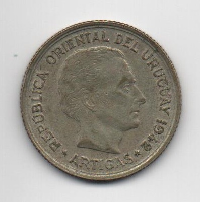 URUGUAY 1942 1 PESO