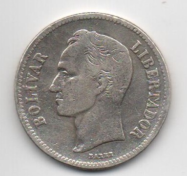 VENEZUELA 1936 2 BOLIVARES